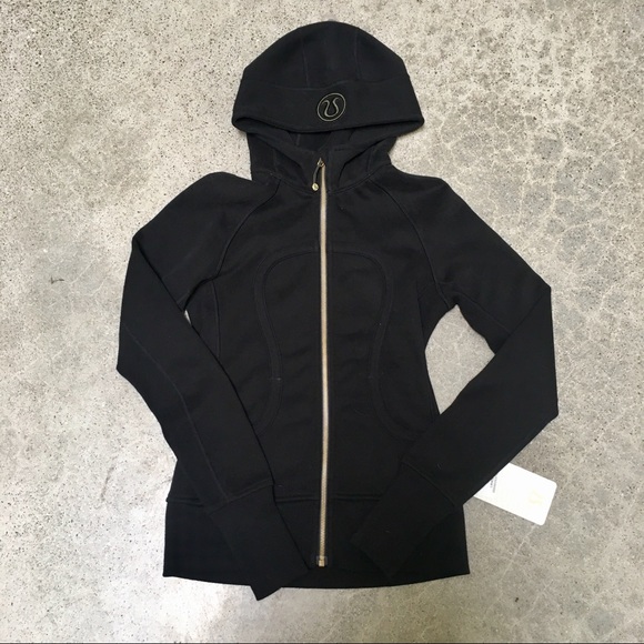 lululemon athletica Tops - NWT Lululemon Scuba Hoodie Black Gold 4